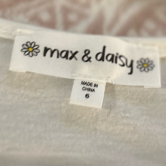 Max Daisy Dress Girl 6 Party Dress Floral tiny dots by ribbon #91 - Picture 6 of 8